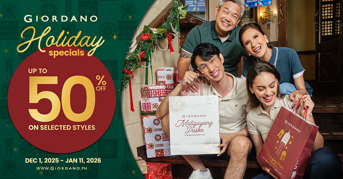 30% Off & Bundle Deals: How to Save Big at Giordano Holiday Special