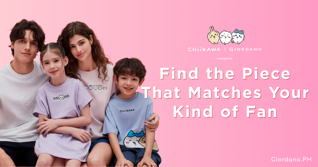 The Giordano x Chiikawa Collection: Find the Piece That Matches Your Kind of Fan