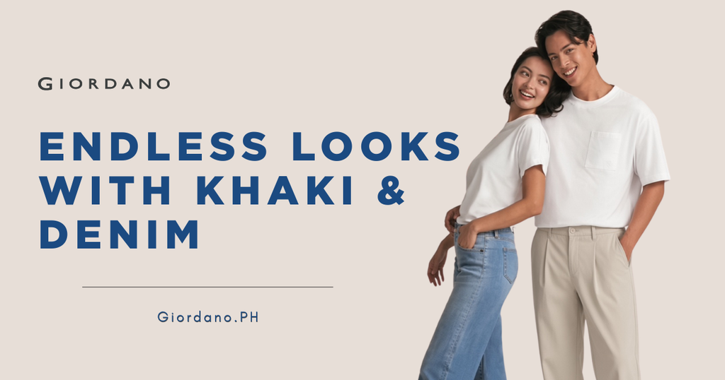 Two Wardrobe Staples, Endless Looks: Styling Giordano’s Khakis and Denim