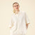 GIORDANO Women's Twill Acute Collar Short Sleeves Loose Fit Shirt (05345204)