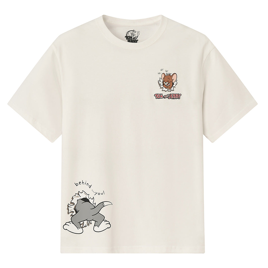 GIORDANO Men's Tom and Jerry  Relax Fit Printed Tee (01096283)