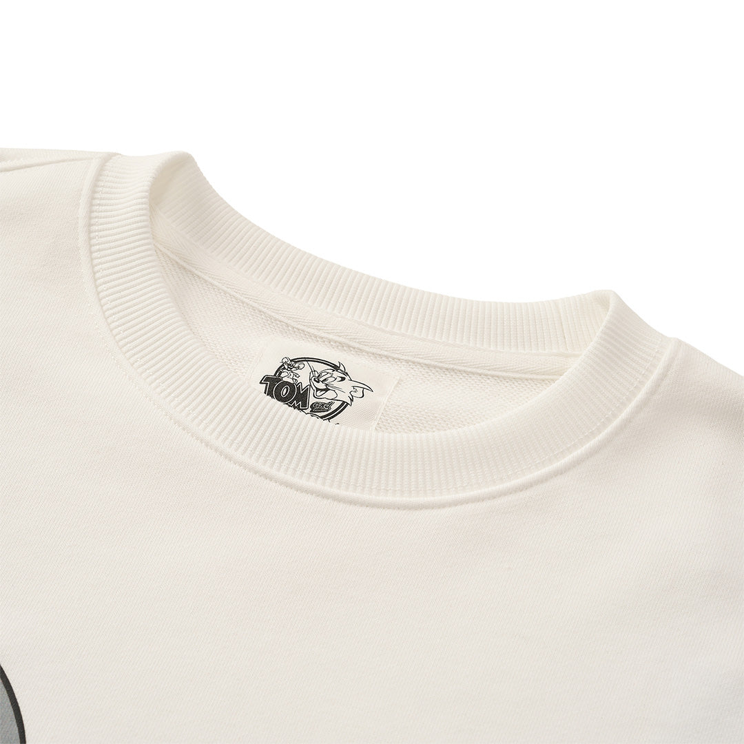 GIORDANO Men's Tom and Jerry  French Terry Relax Fit Printed Pullover (01096609)