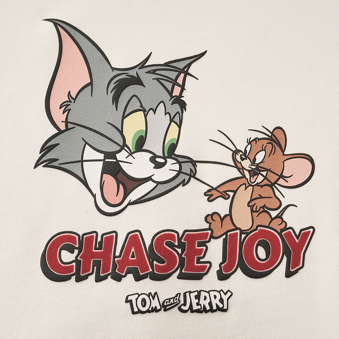 GIORDANO Men's Tom and Jerry  French Terry Relax Fit Printed Pullover (01096609)