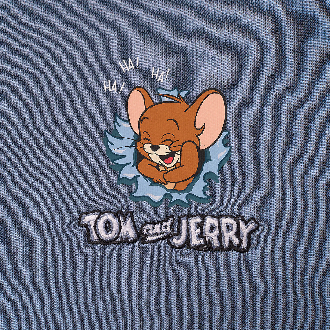 GIORDANO Men's Tom and Jerry  French Terry Relax Fit Printed Pullover (01096610)
