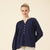 GIORDANO Women's Cotton Linen V-Neck Long Sleeves Loose Fit Half Placket Shirt  (05345214)