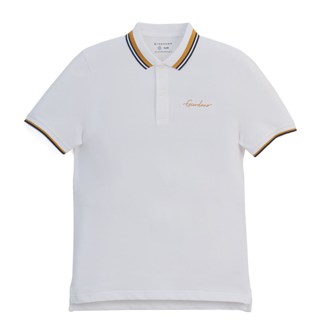 GIORDANO Men's Slim Fit Signature Polo (01016256)