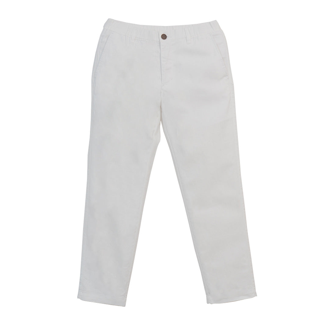 GIORDANO Men's Linen Cotton Plain Weave Low Rise Slim Tapered Crop Pants (01126202)