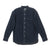 GIORDANO Men's Cotton Denim Band Collar Button Front Relax Fit Garment Wash Shirt (01043020)
