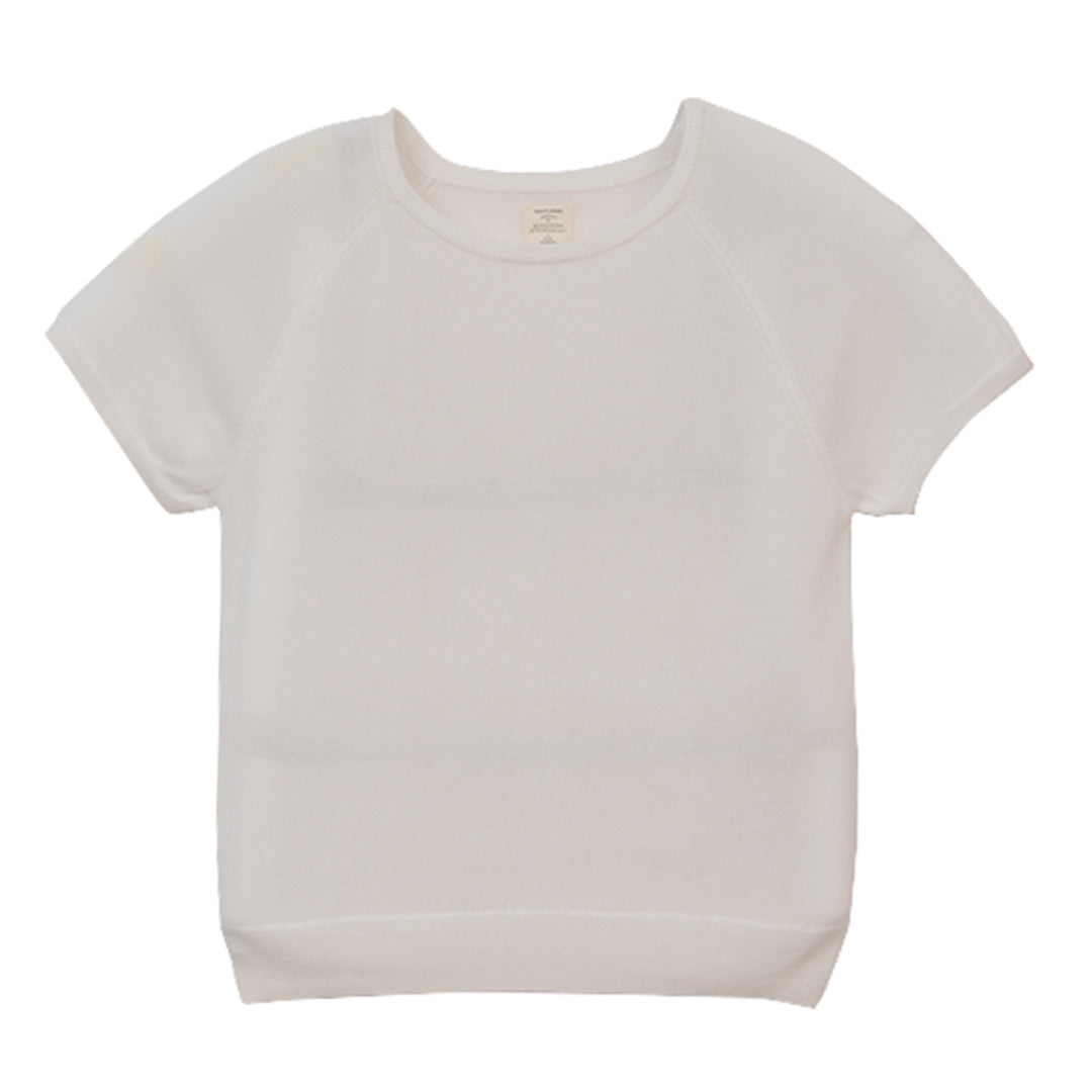 GIORDANO Women's Crew Neck Shorts Sleeves Loose Fit Sweater (05356212)