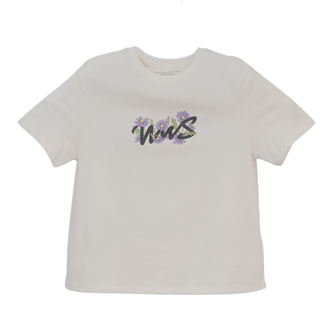 GIORDANO Women's Jersey Crew Neck Short Sleeves WWS Printed Tee (05396212)