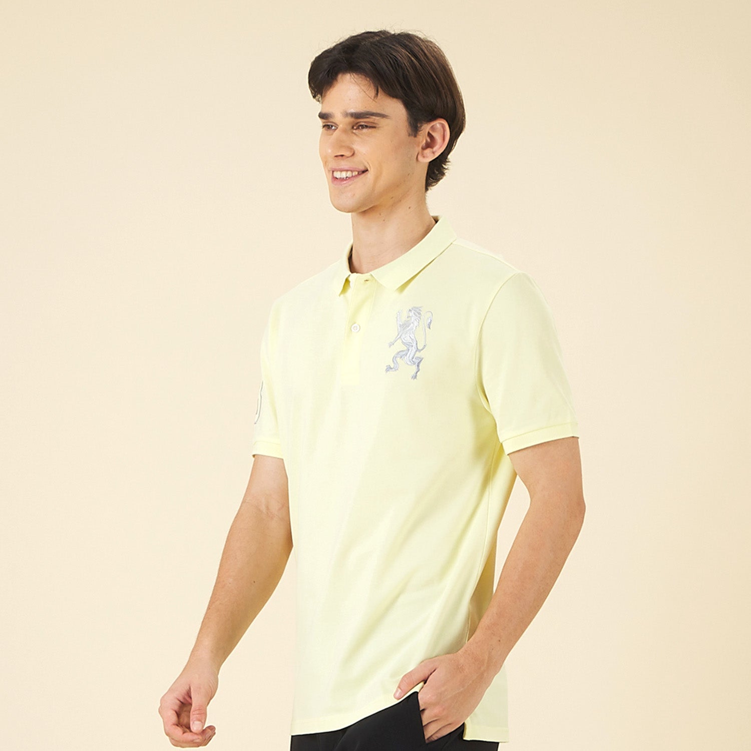 GIORDANO Men's 3D Lion Polo (01015222)
