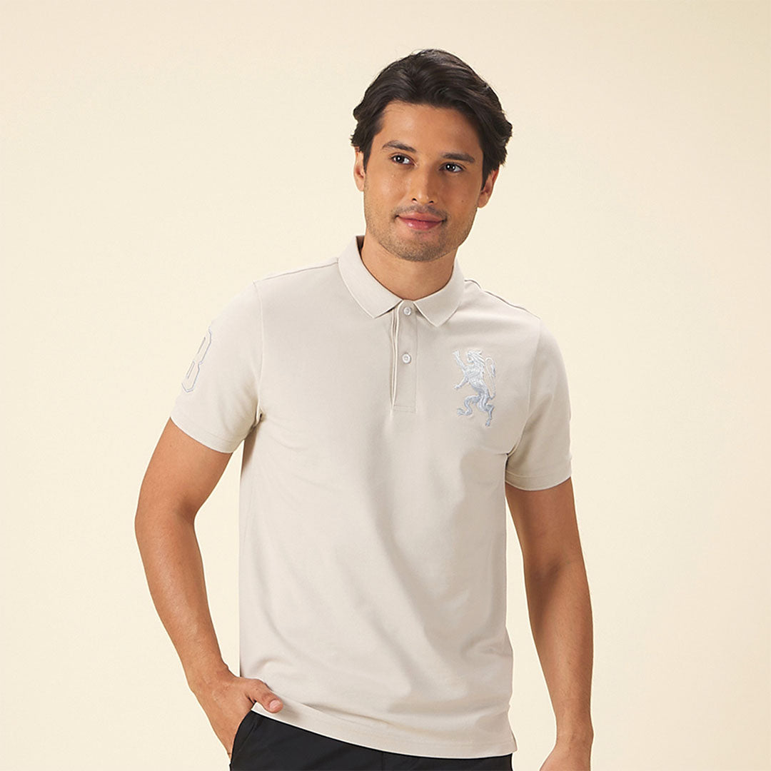 GIORDANO Men's 3D Lion Polo (01015222)