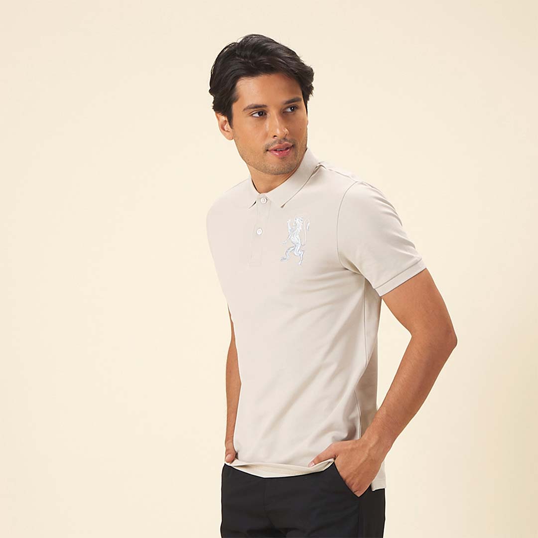 GIORDANO Men's 3D Lion Polo (01015222)