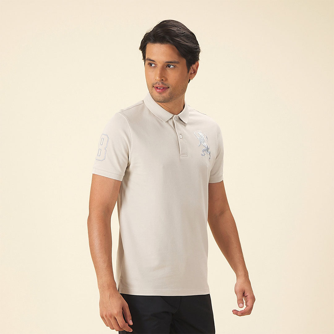 GIORDANO Men's 3D Lion Polo (01015222)