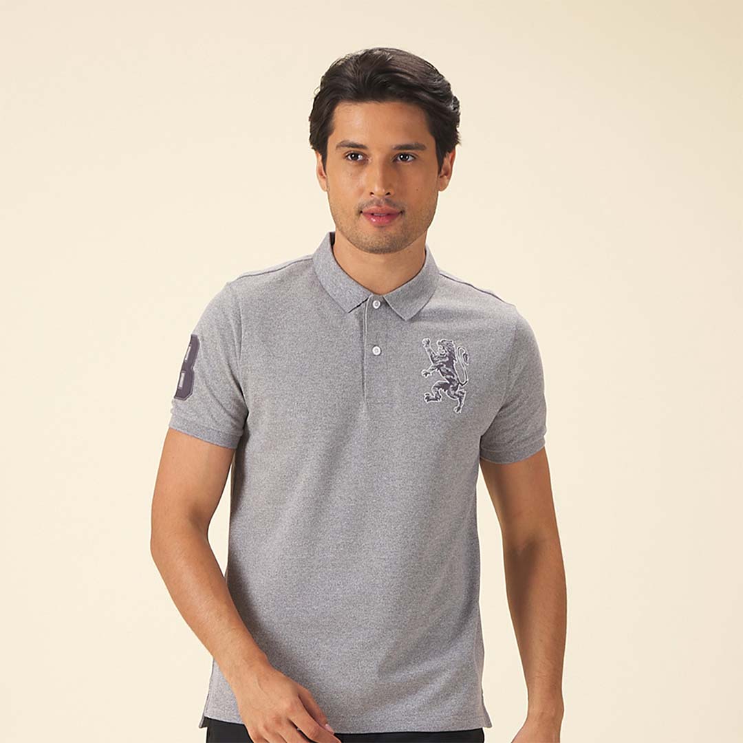 GIORDANO Men's 3D Lion Polo (01015222)