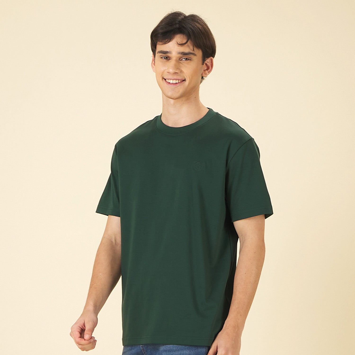 GIORDANO Men's Liquid Touch Crew Neck Tee (01025802)