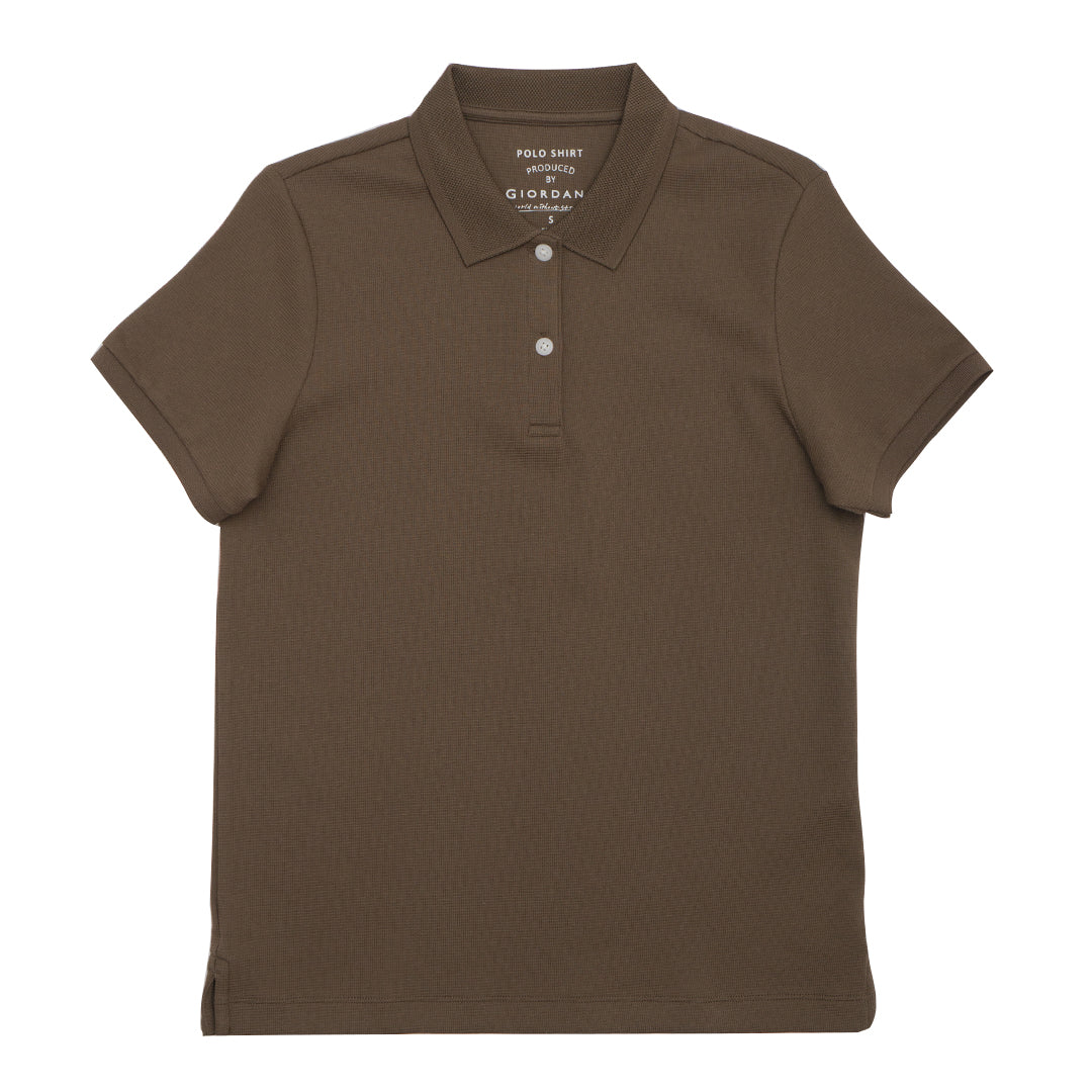 GIORDANO Women's Stretch Waffle Polo (05315253)