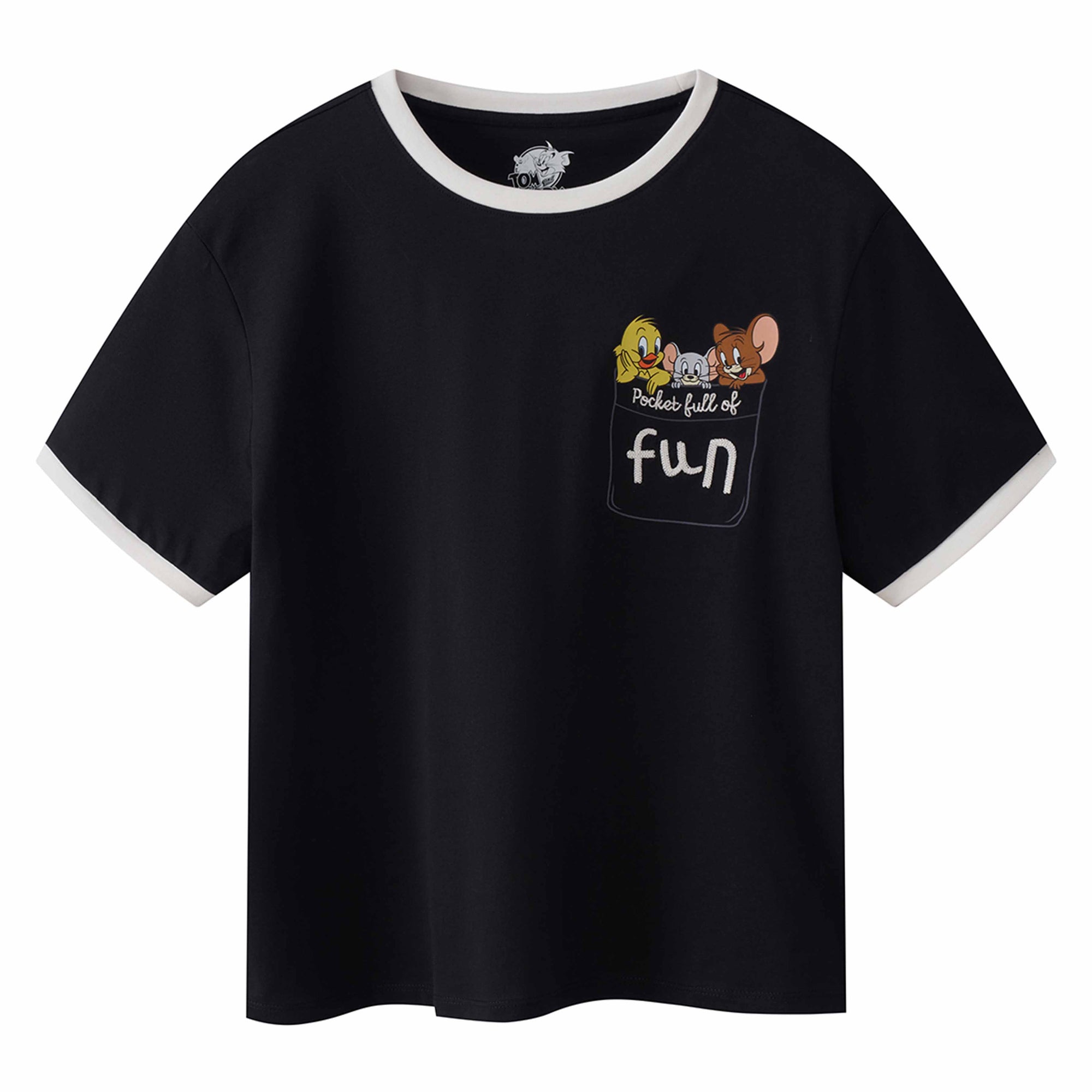 GIORDANO Women's Tom and Jerry Boyfriend Fit Printed Tee (05396262)