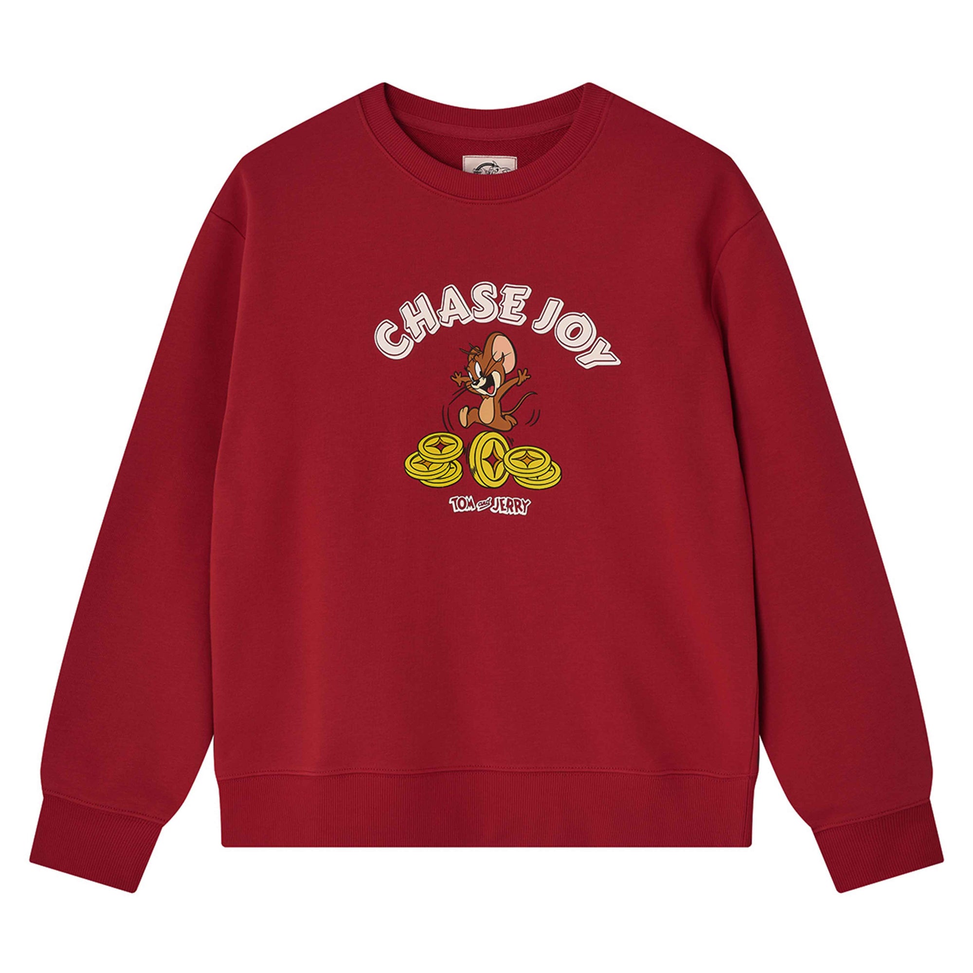 GIORDANO Women's Tom and Jerry French Terry Boyfriend Fit Printed Sweatshirt (05396617)