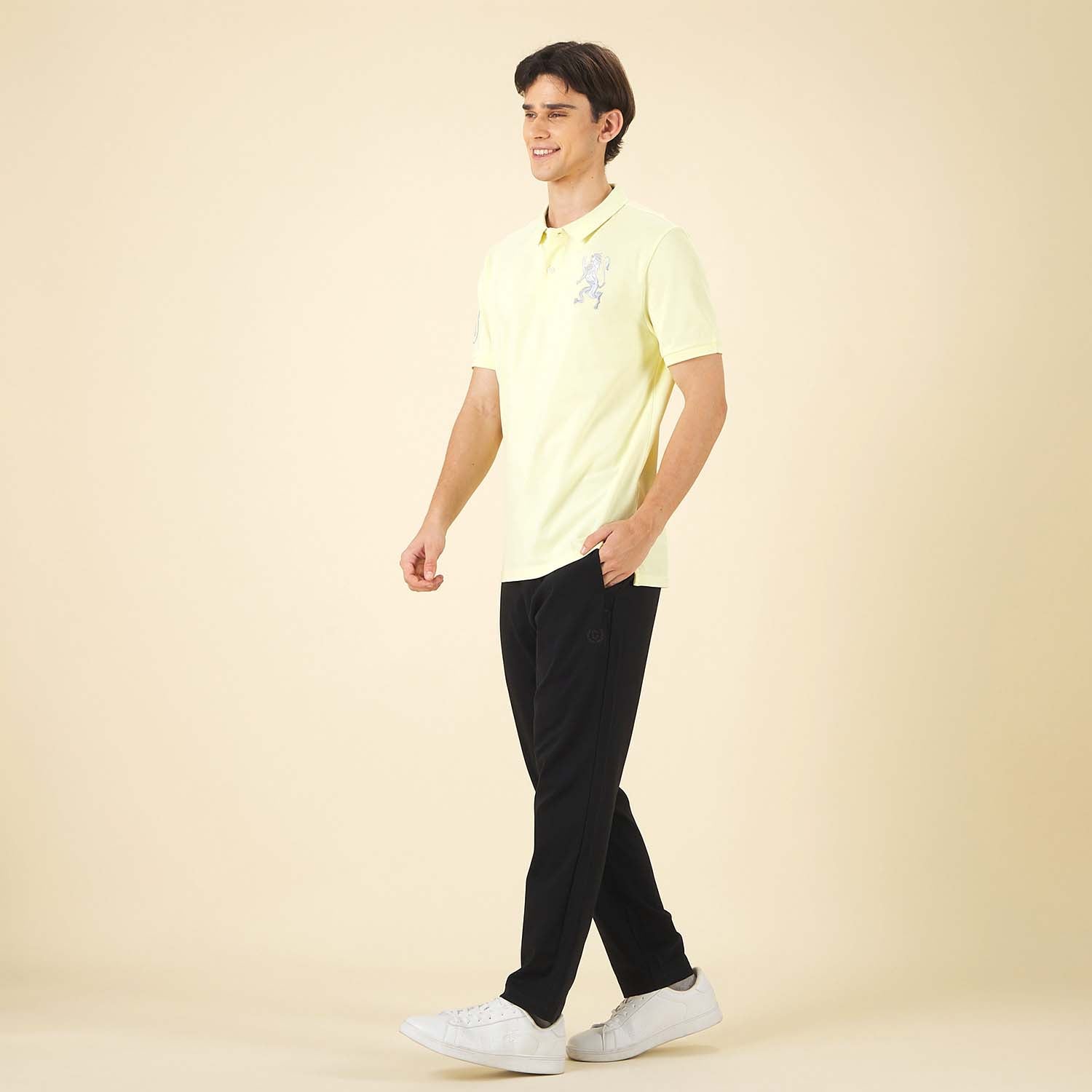 GIORDANO Men's 3D Lion Polo (01015222)