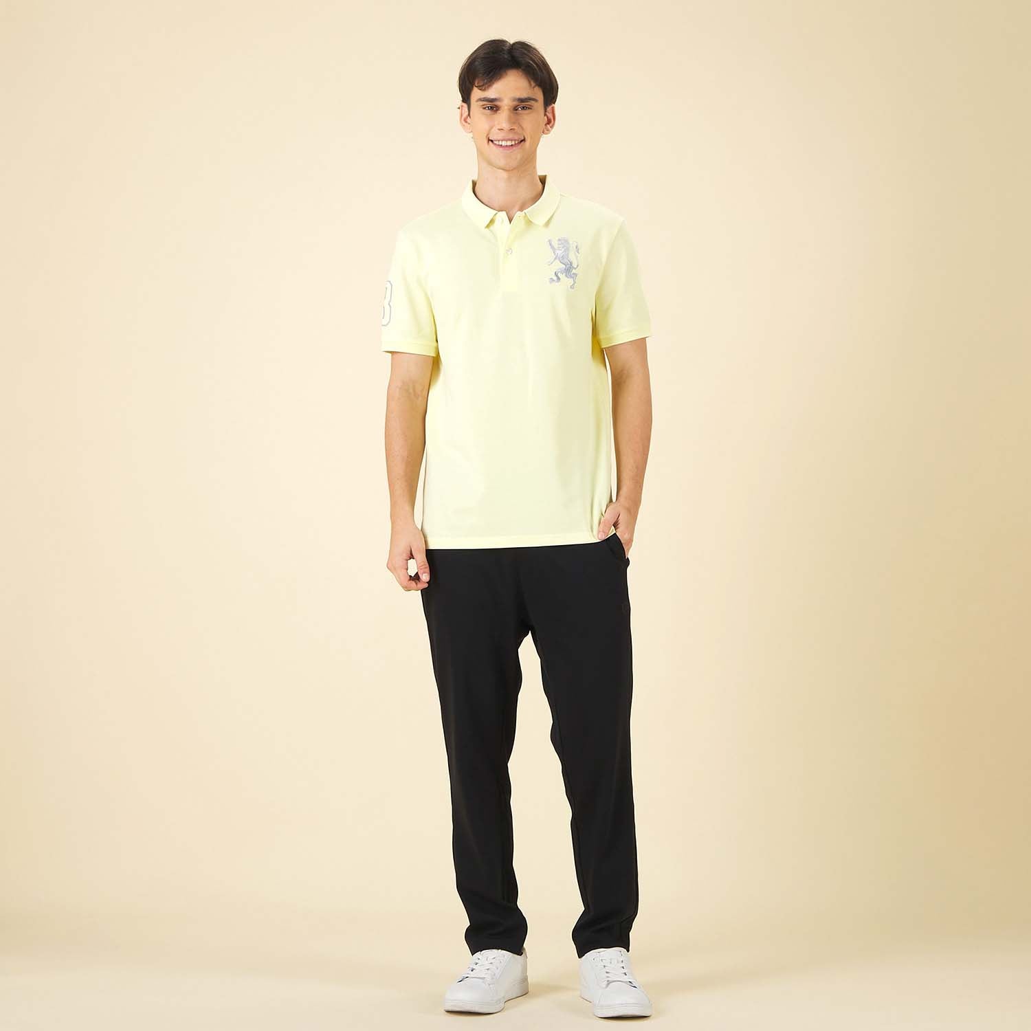 GIORDANO Men's 3D Lion Polo (01015222)