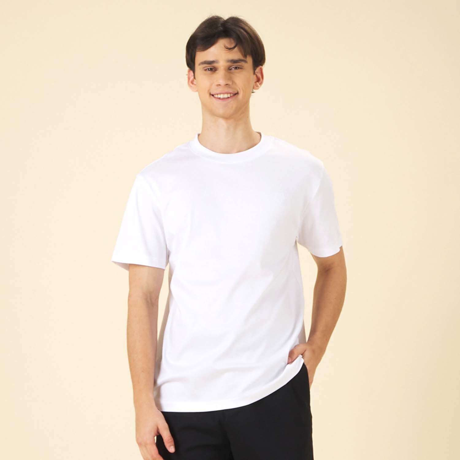 GIORDANO Men's Liquid Touch Crew Neck Tee (01025802)