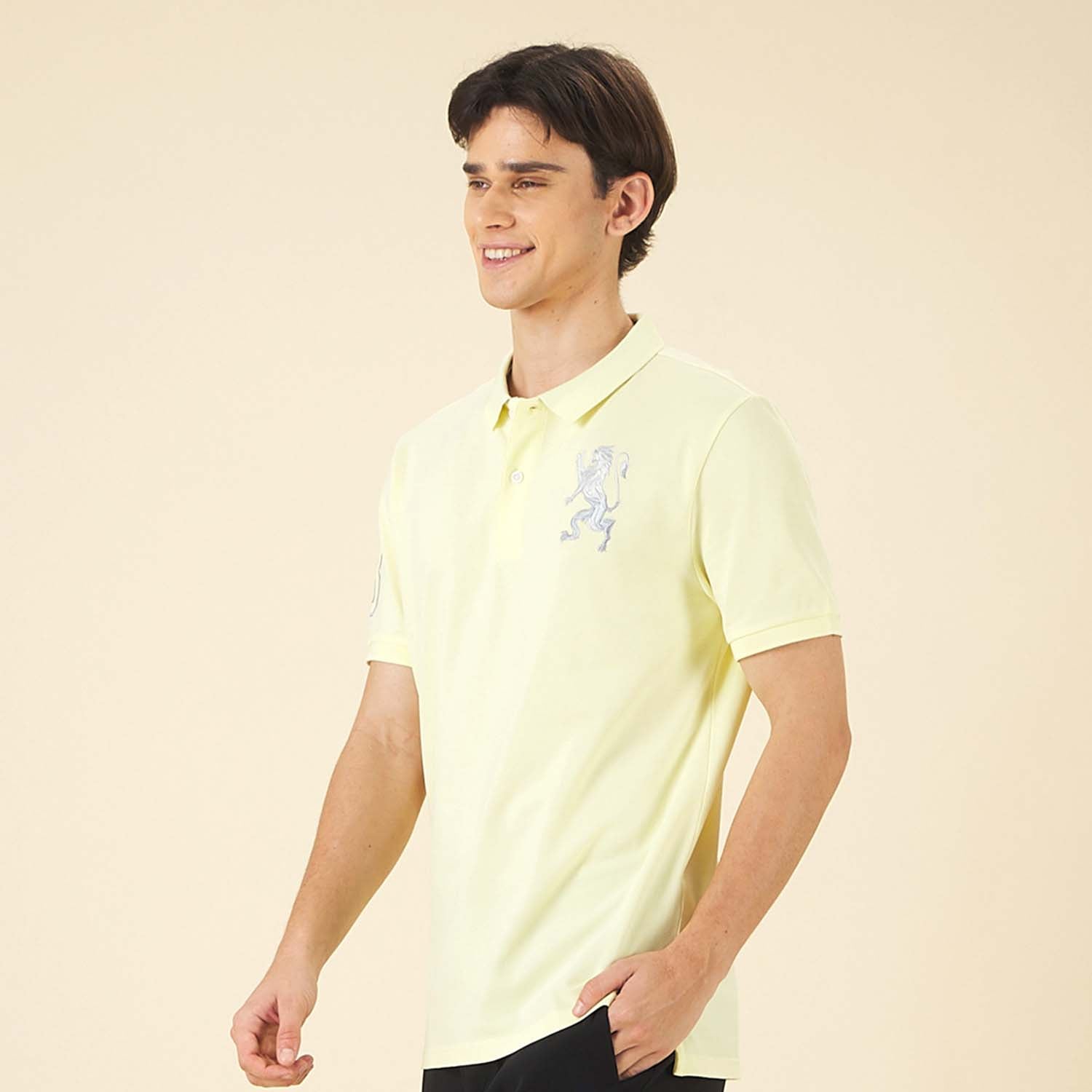 GIORDANO Men's 3D Lion Polo (01015222)