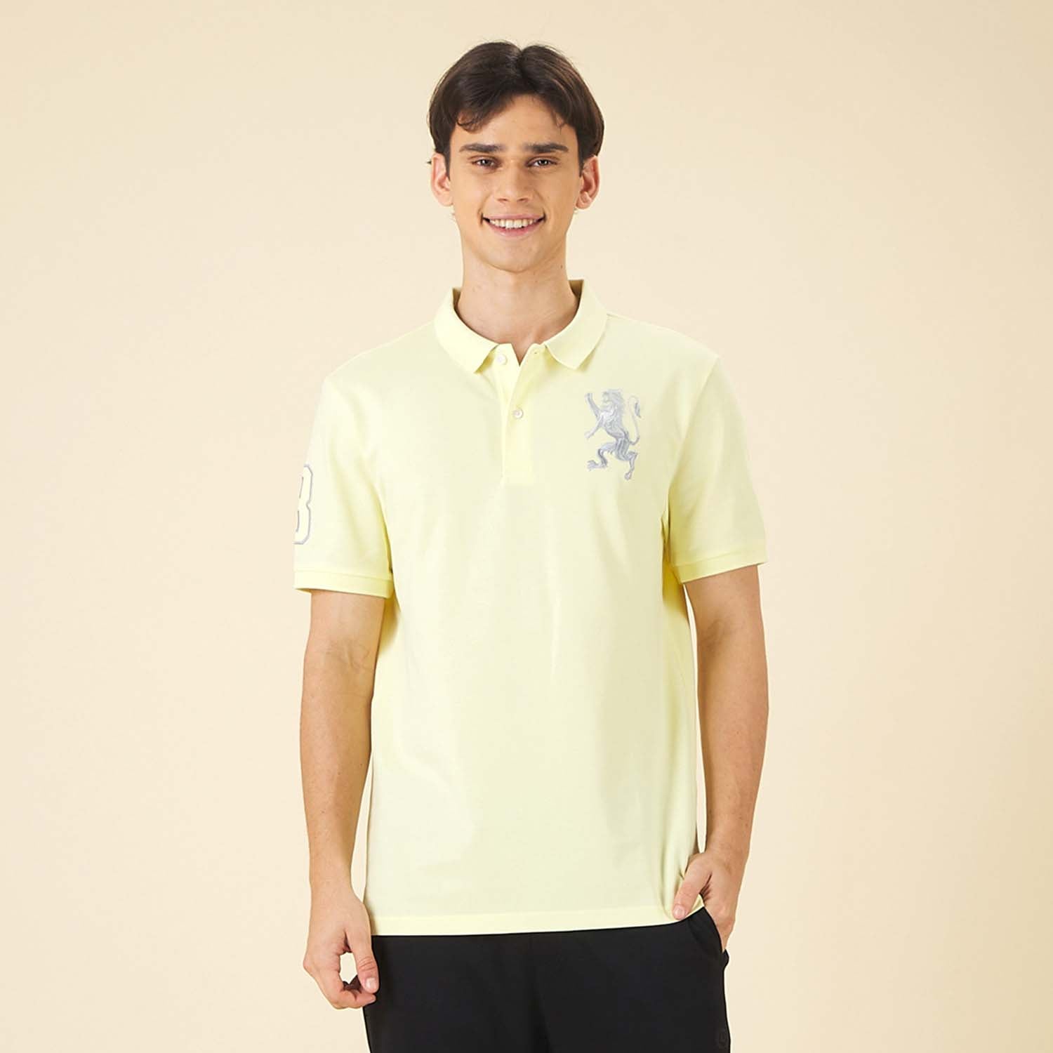 GIORDANO Men's 3D Lion Polo (01015222)