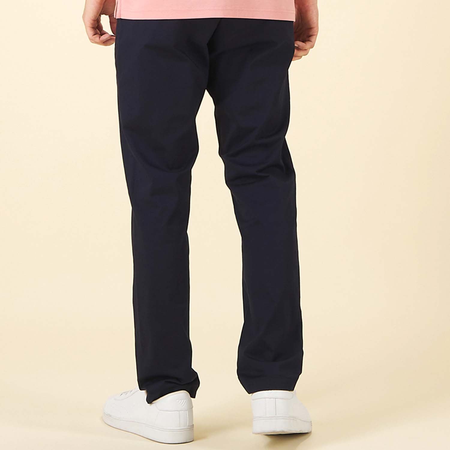 GIORDANO Men's Twill Mid Rise Regular Tapered Khaki Pants (01115010)