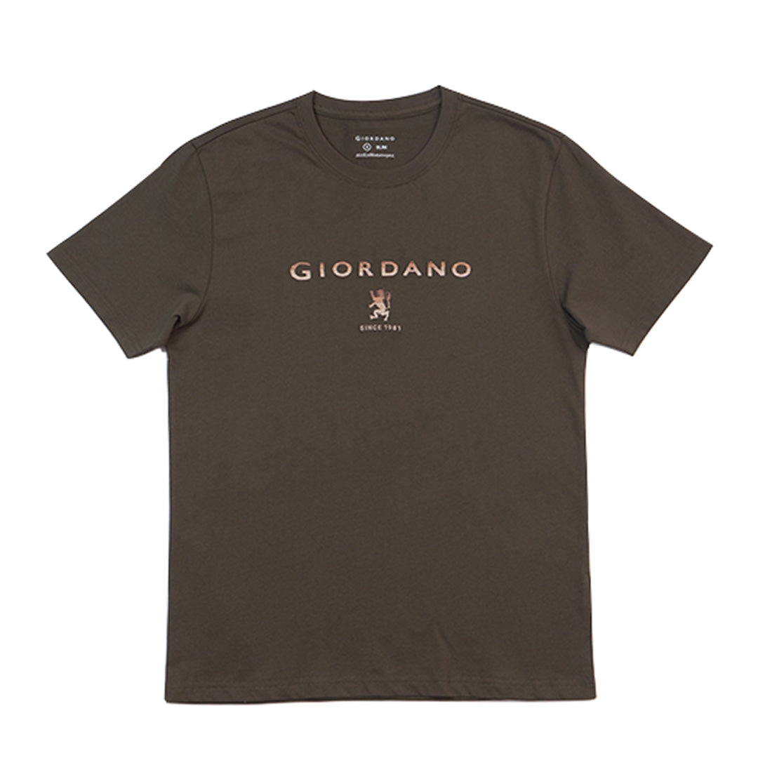 GIORDANO Men's Lion Logo Tee (01095296)