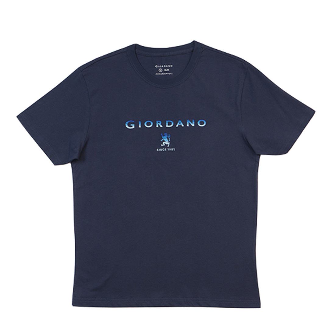 GIORDANO Men's Lion Logo Tee (01095296)