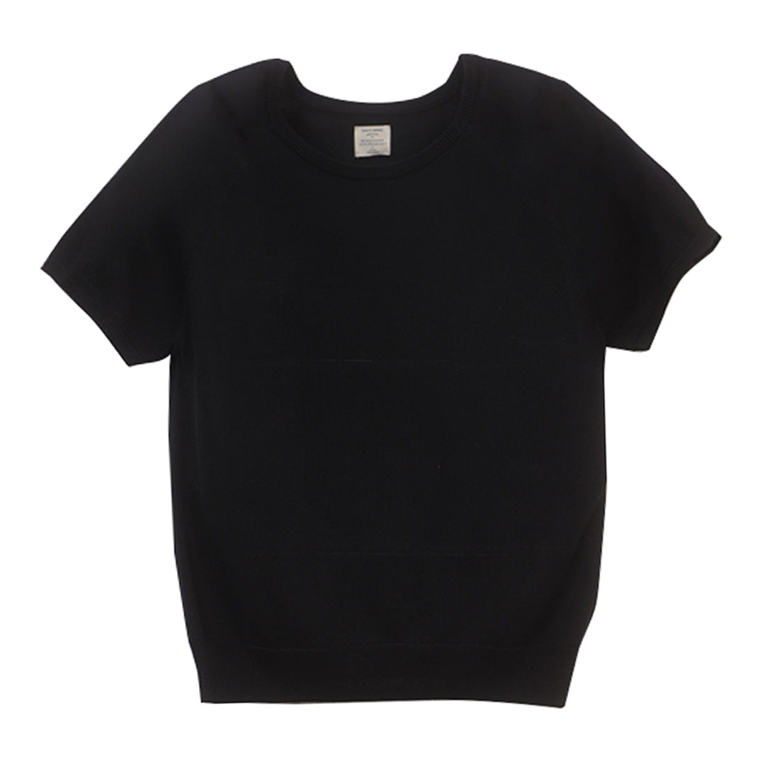 GIORDANO Women's Crew Neck Shorts Sleeves Loose Fit Sweater (05356212)