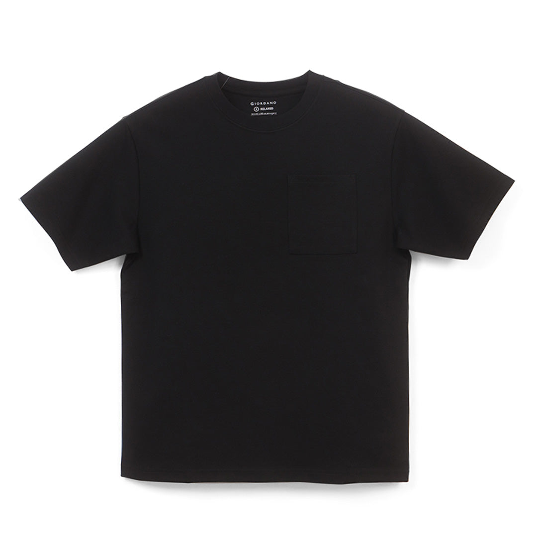 GIORDANO Men's Crew Neck Relax Fit Pocket Tee (01026209)