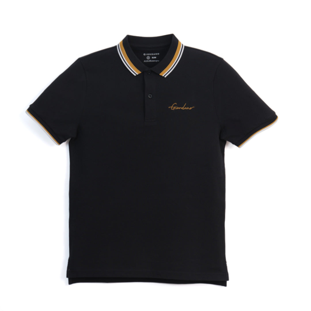 GIORDANO Men's Slim Fit Signature Polo (01016256)