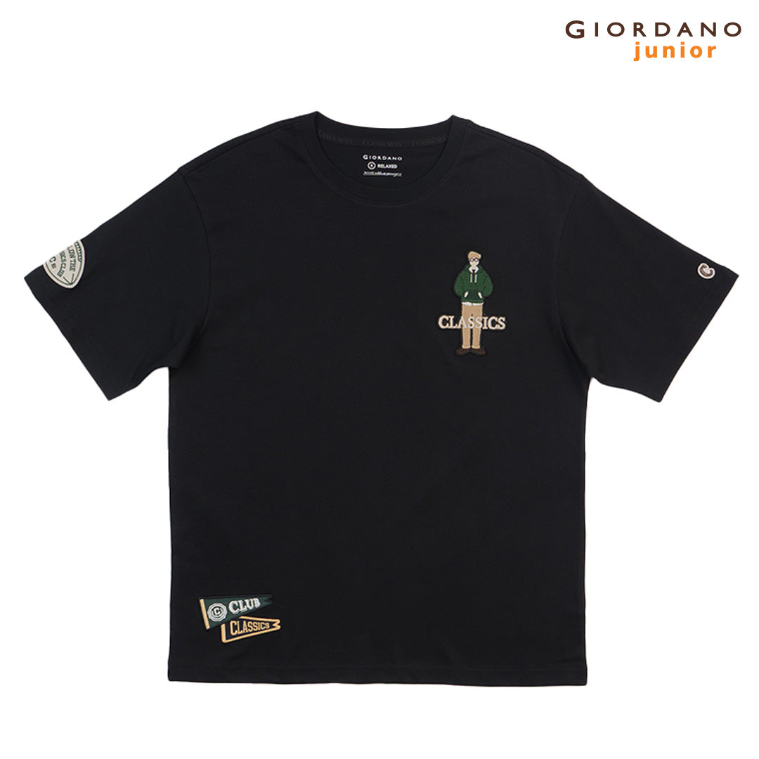 GIORDANO Men's Classics Club Printed Tee (01095295)