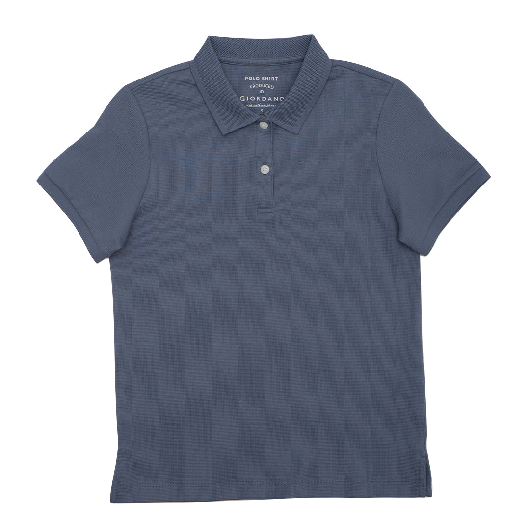 GIORDANO Women's Stretch Waffle Polo (05315253)