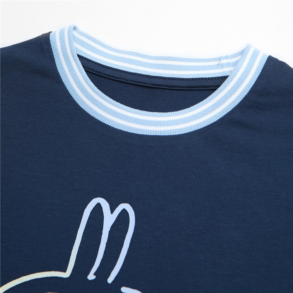 GIORDANO Junior x Chiikawa Sorona Jersey Crew Neck Relax Fit Printed Tee (03086301)