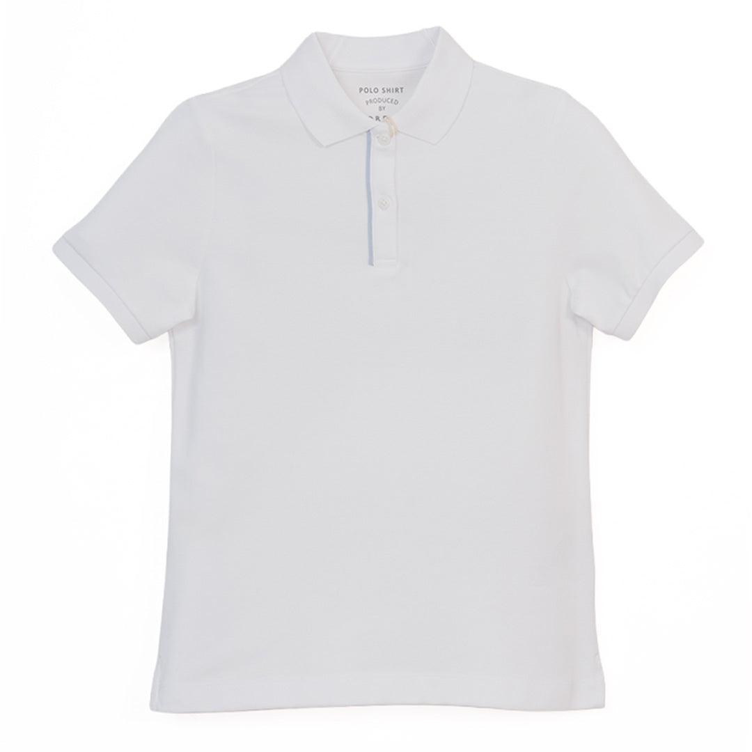 GIORDANO Women's Cotton Nylon Pique Short Sleeves Comfort Fit Solid Polo (05316275)