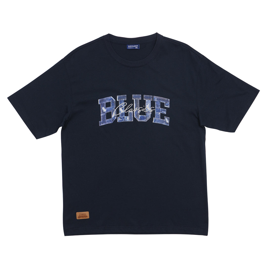 GIORDANO Men's Blue Classics Printed Tee (01095209)