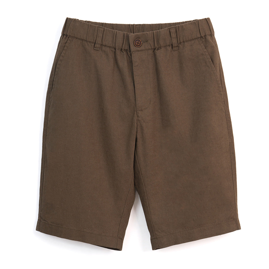 GIORDANO Men's Linen Cotton Low Rise Slim Fit Bermuda Shorts (01106227)