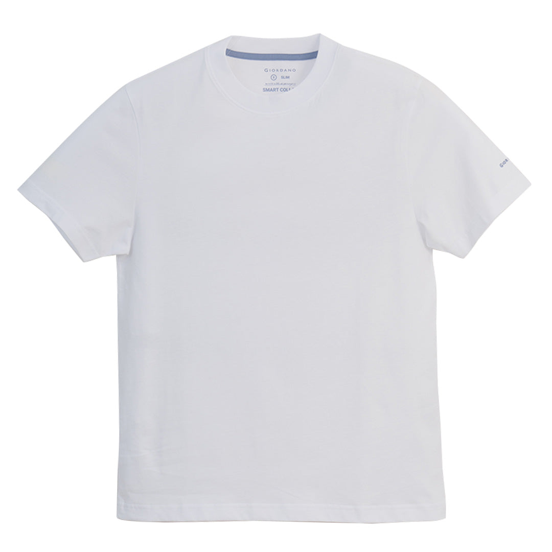GIORDANO Men's Cotton Jersey Crew Neck Slim Fit Tee (01026750)