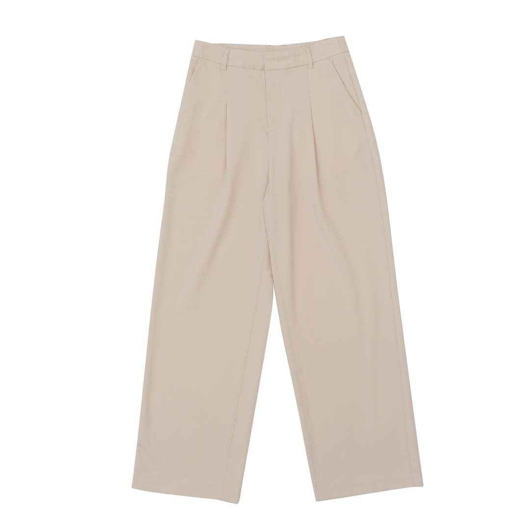 GIORDANO Women's Twill High Waist Wide Leg Pants  (05415032)