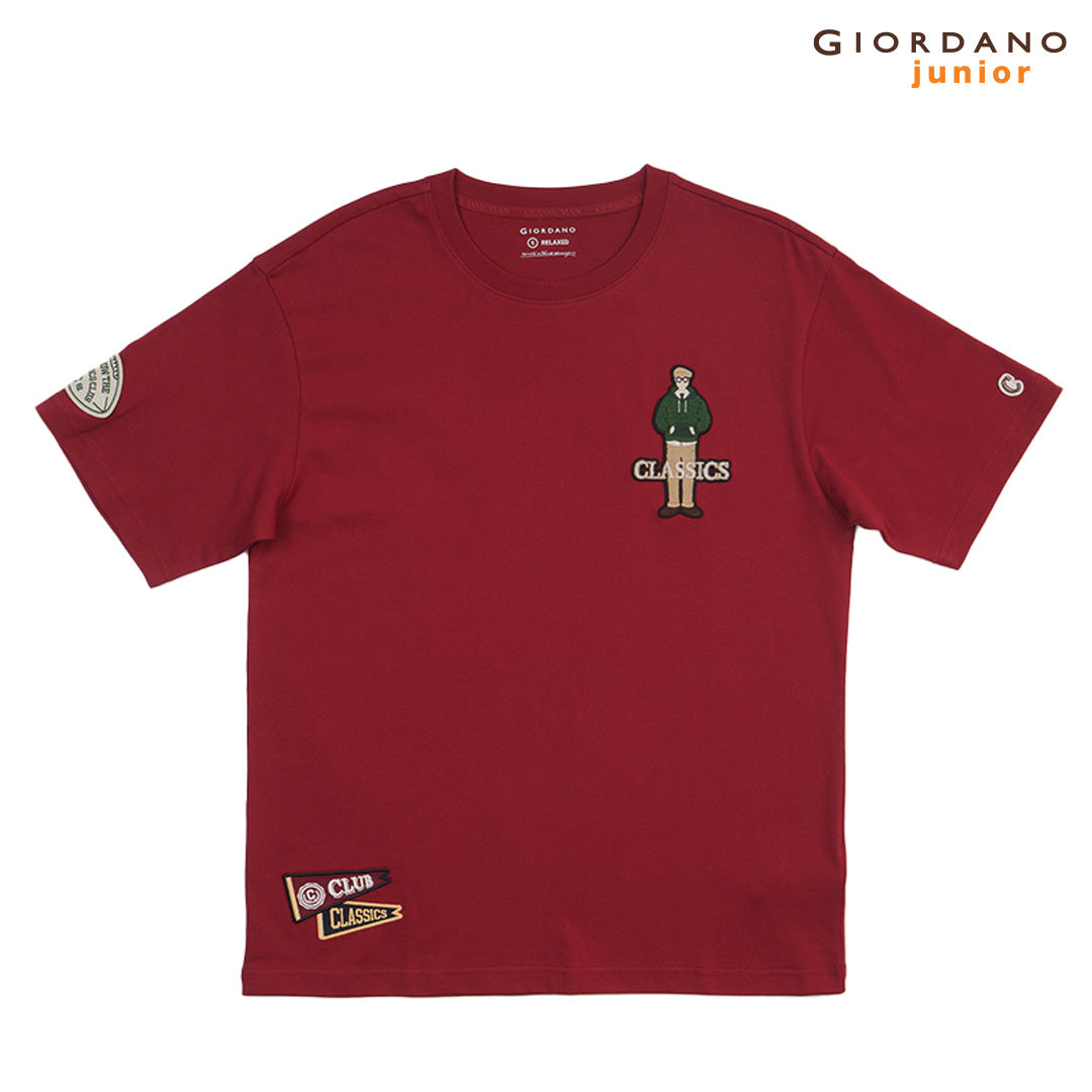 GIORDANO Men's Classics Club Printed Tee�(01095295)