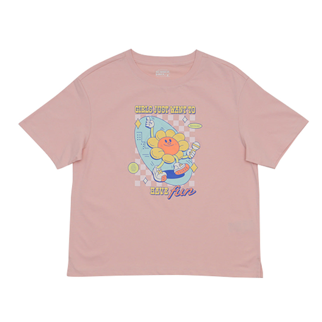 GIORDANO Women's Sorona Boyfriend Fit Printed Tee  (05395218)