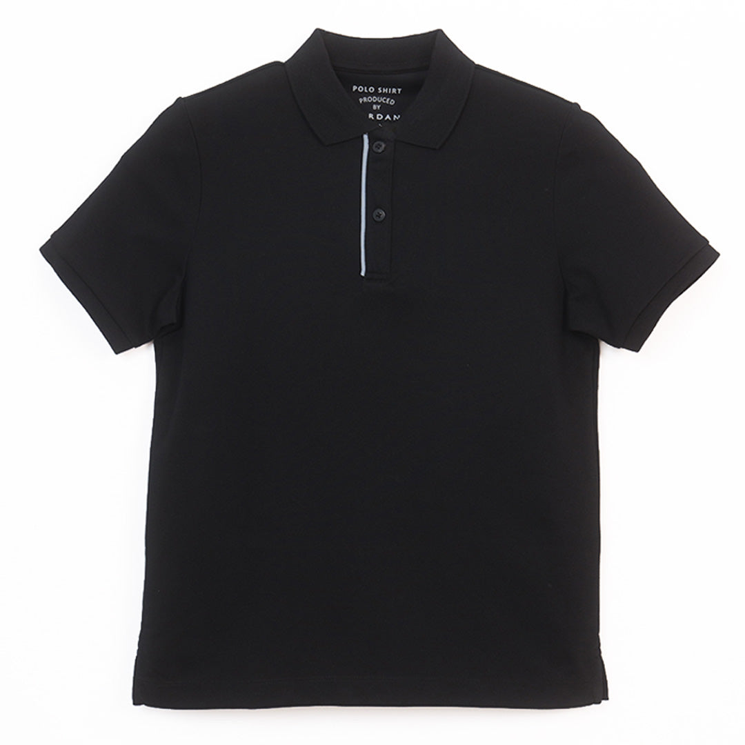 GIORDANO Women's Cotton Nylon Pique Short Sleeves Comfort Fit Solid Polo (05316275)