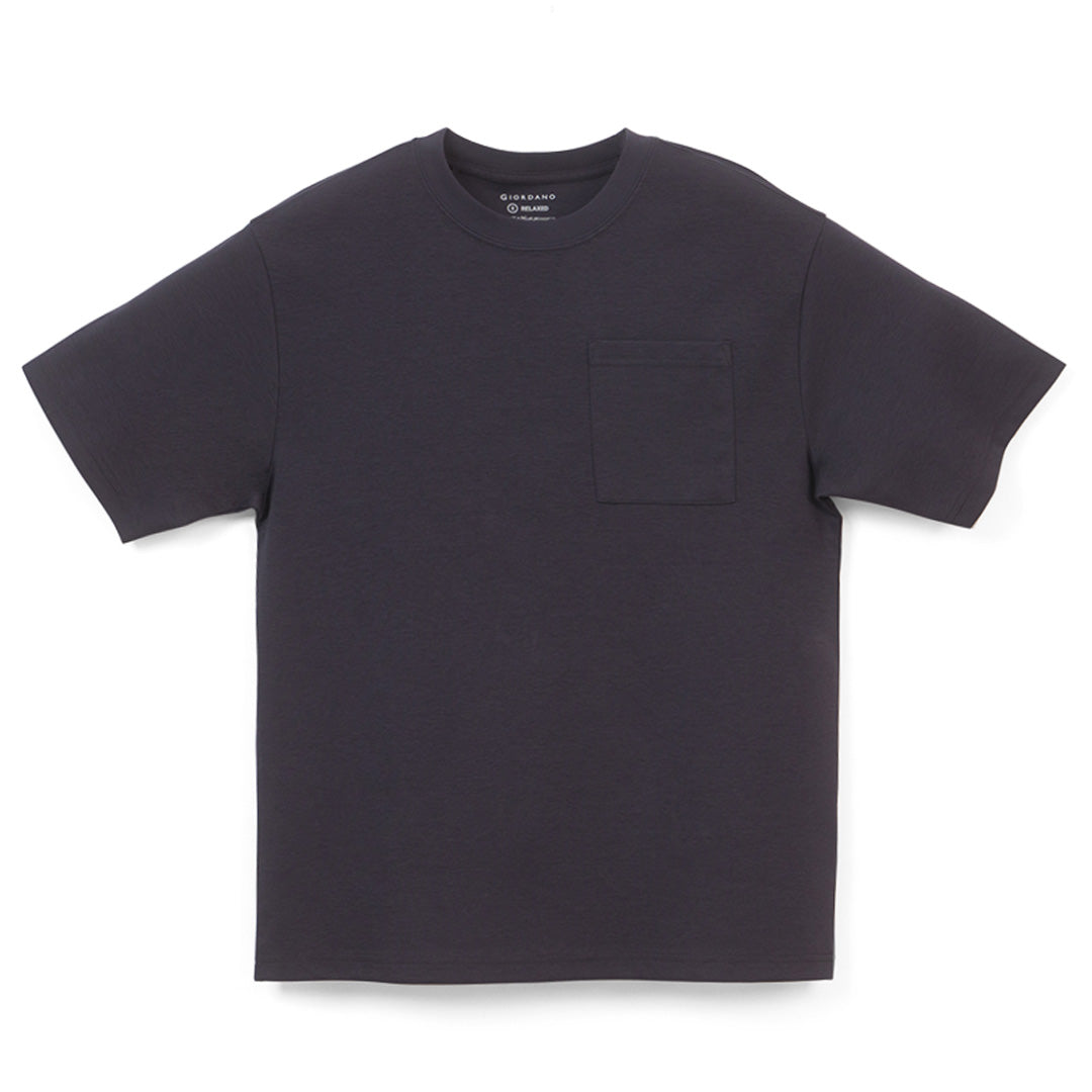 GIORDANO Men's Crew Neck Relax Fit Pocket Tee (01026209)
