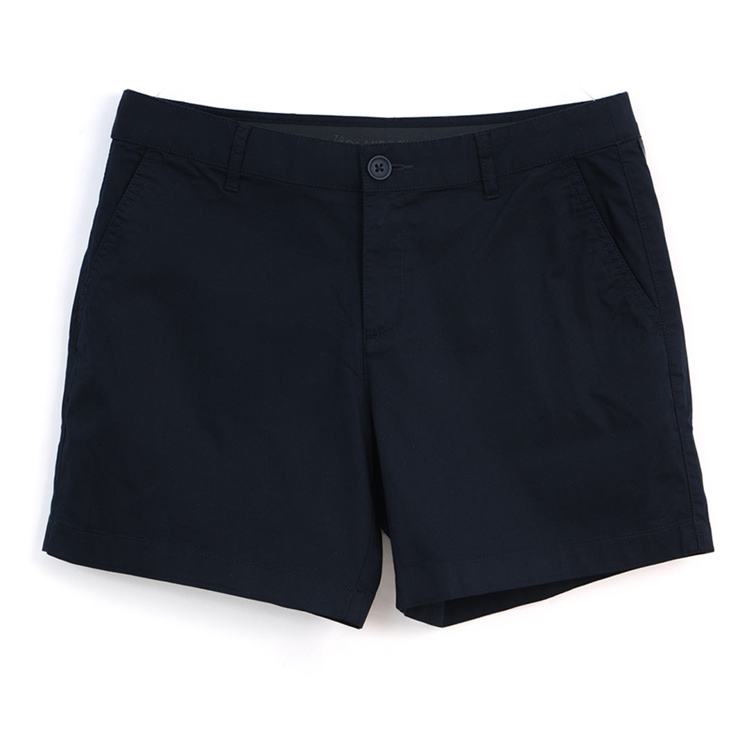 GIORDANO Women's Cotton Nylon Spandex Twill Mid Rise Slim Fit Pocket Shorts (05406218)