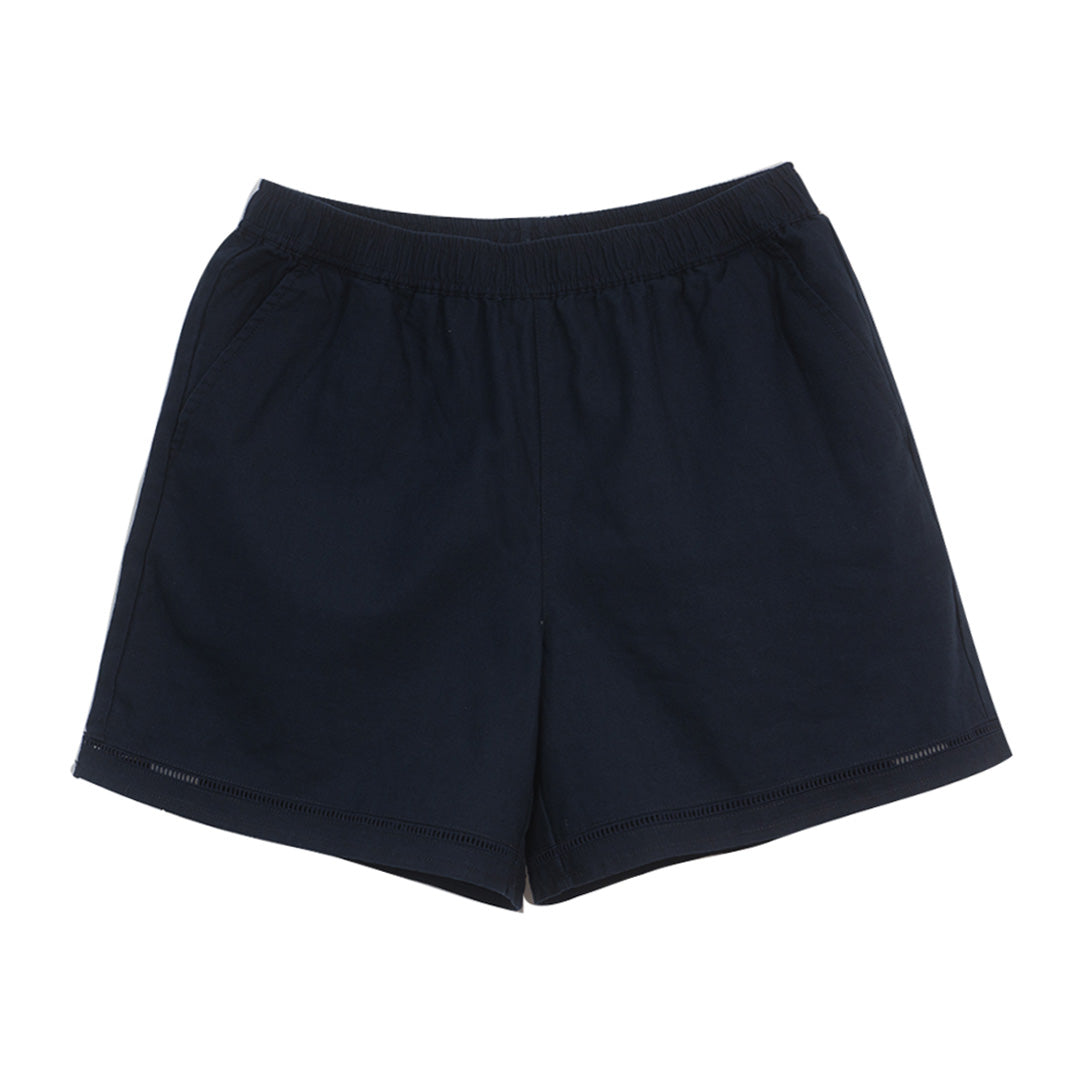 GIORDANO Women's Linen Cotton Plain Weave High Waist Relax Fit Shorts (05406209)
