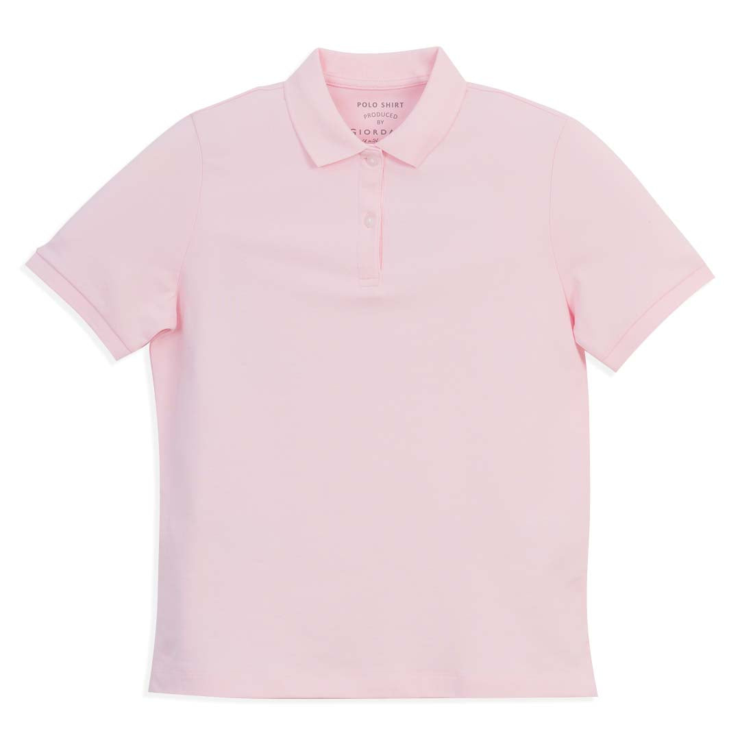 GIORDANO Women's Sweatmark-Free Cotton Lycra Pique Comfort Fit Polo   (05316248)