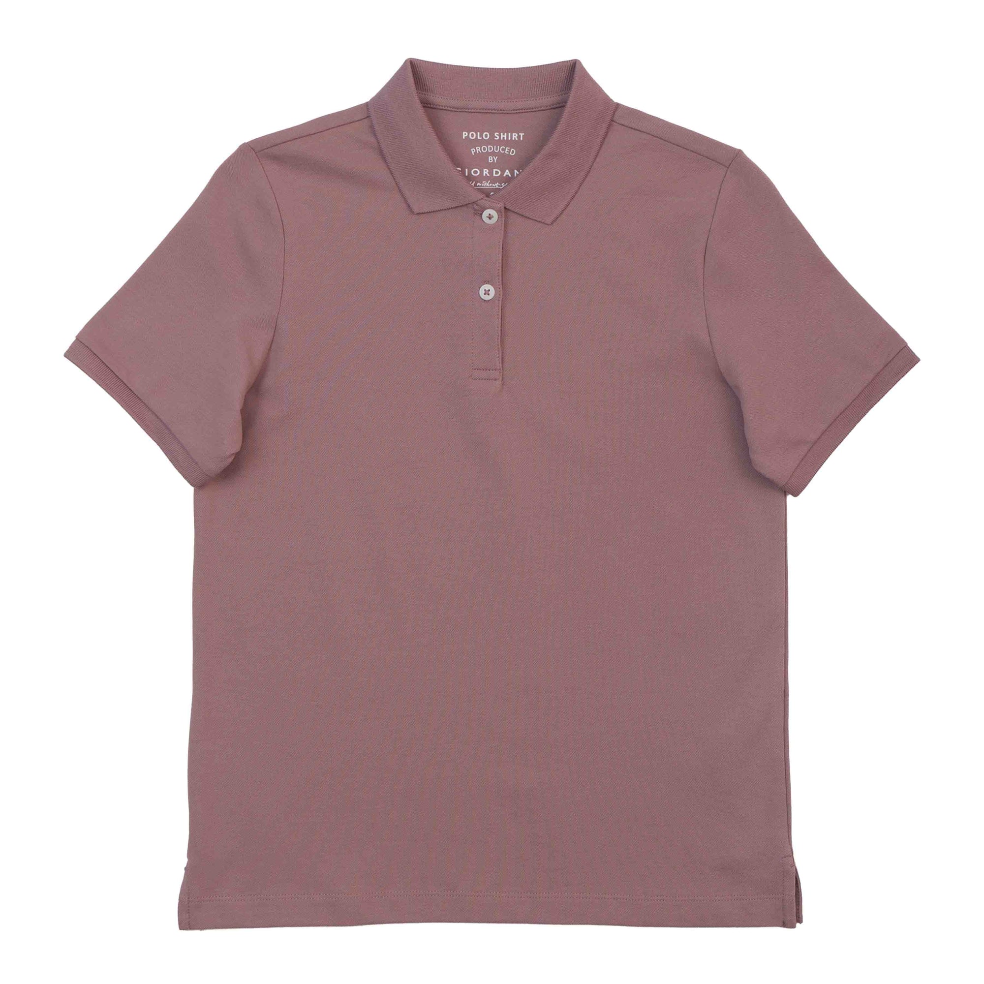 GIORDANO Women's Cotton Lycra Solid Polo (05315317)